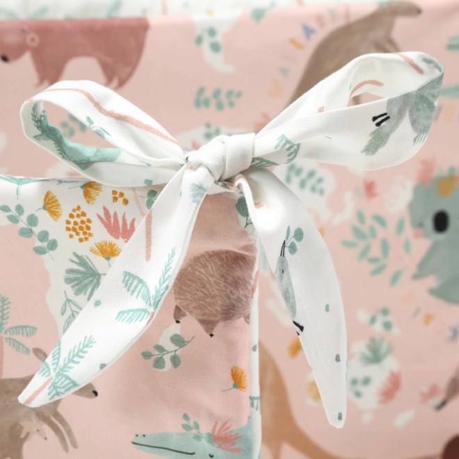 Bed Bumper Cotton DUNDEE & FRIENDS PINK