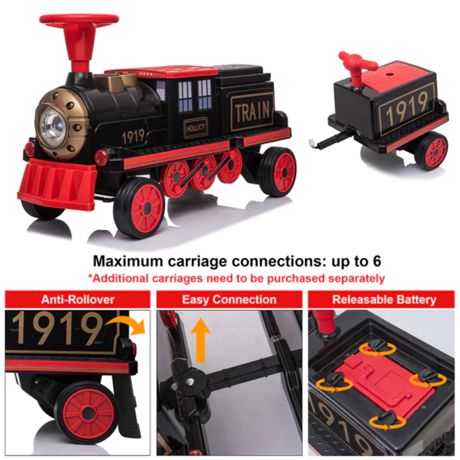 Ride-on Train, 12V Ride-on Locomotive and Carriage