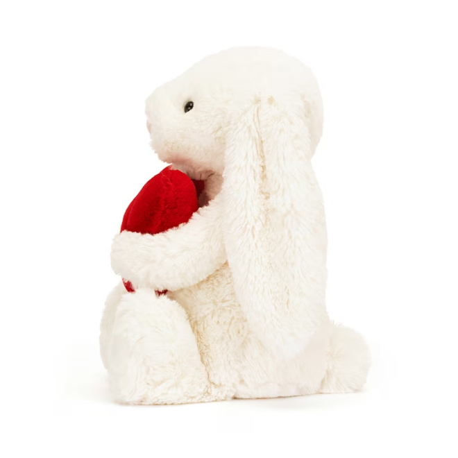 BASHFUL RED LOVE HEART BUNNY
