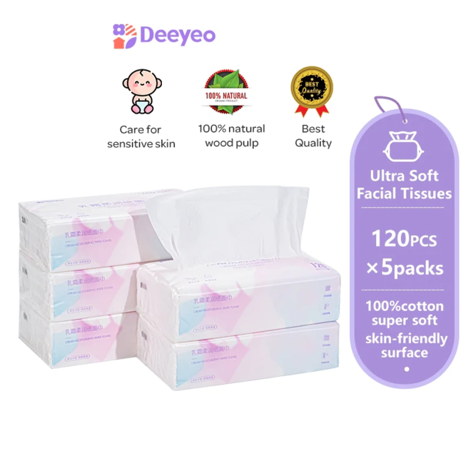 Deeyeo Extra Soft Facial Tissue 40pcs*6packs