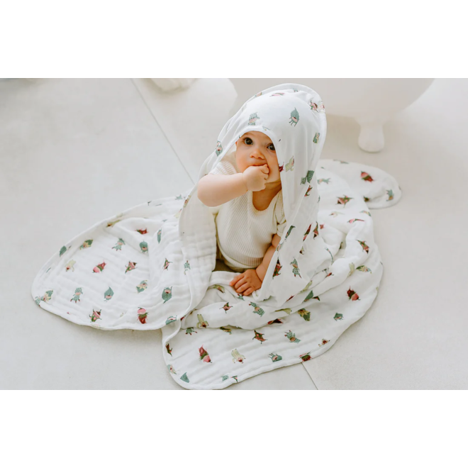 Hooded Towel (Organic Cotton) - Pixie Dust