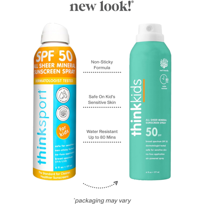 Thinkkids Mineral Sunscreen Spray spf50+ 177ml