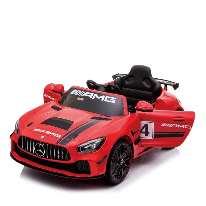 Mercedes-Benz AMG GT4 12V Ride on Car with MP4, Rocking Function and Remote Control, Licensed