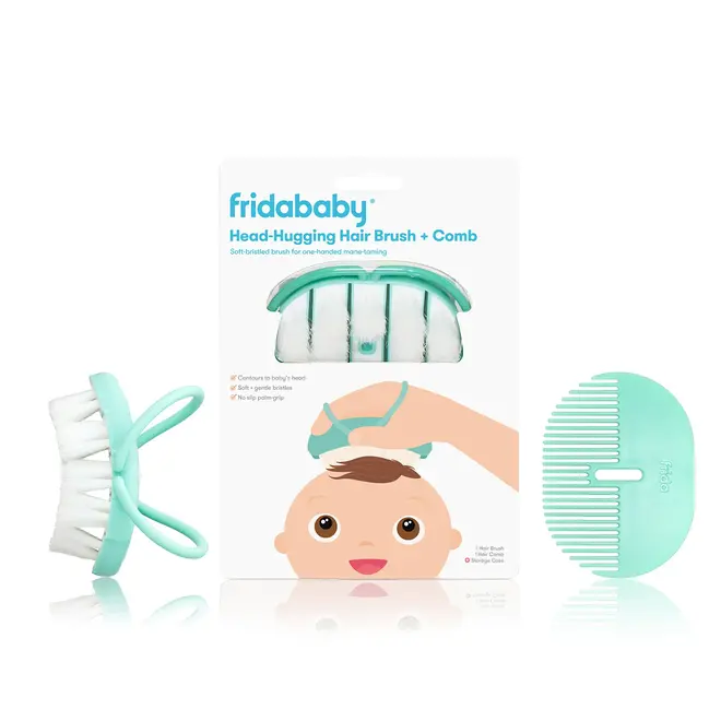 Frida Baby - Head-Hugging Hairbrush + Comb Set
