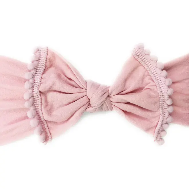 Baby Wisp - Headband - Pom Pom - Dusty Rose - 0M+
