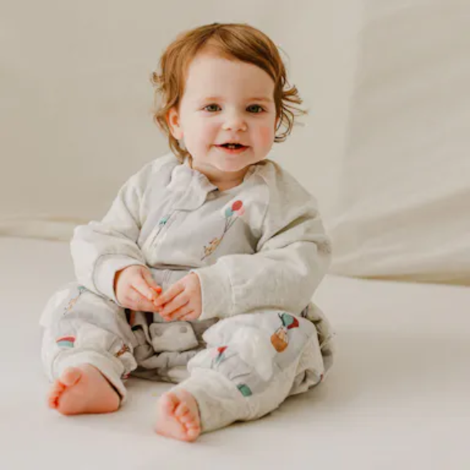 Raglan Long Sleeve Footed Sleep Bag - Meerkats Away!