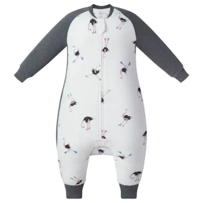 Bamboo Long Sleeve Footed Sleep Bag 1.0 TOG - Let's Roll!
