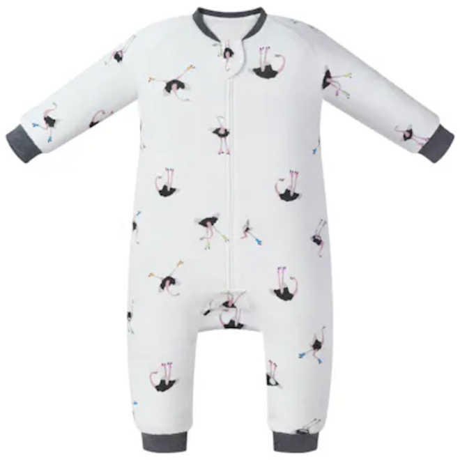 Long Sleeve Footed Sleep Bag - 1.0 TOG - Let's Roll