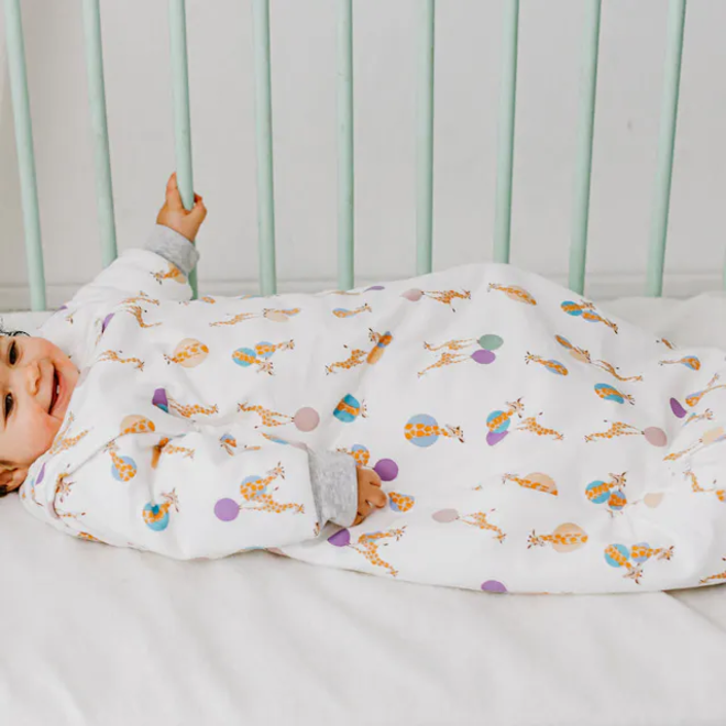 Removable Sleeve Sleep Bag 3.5 TOG Giraffe Shapes Moda Kids