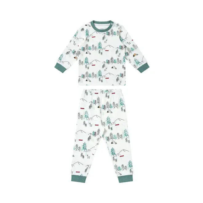 Long Sleeve Two-Piece Pj Set (Organic Cotton) - Happy Trails