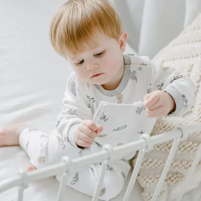 Long Sleeve Two Piece Pj Set Organic Cotton Safawhee Moda Kids