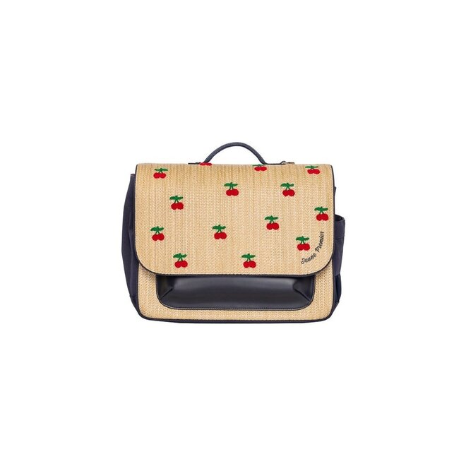 It Bag Midi - Raffia Cherry