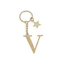 Keychain Letter Gold - V