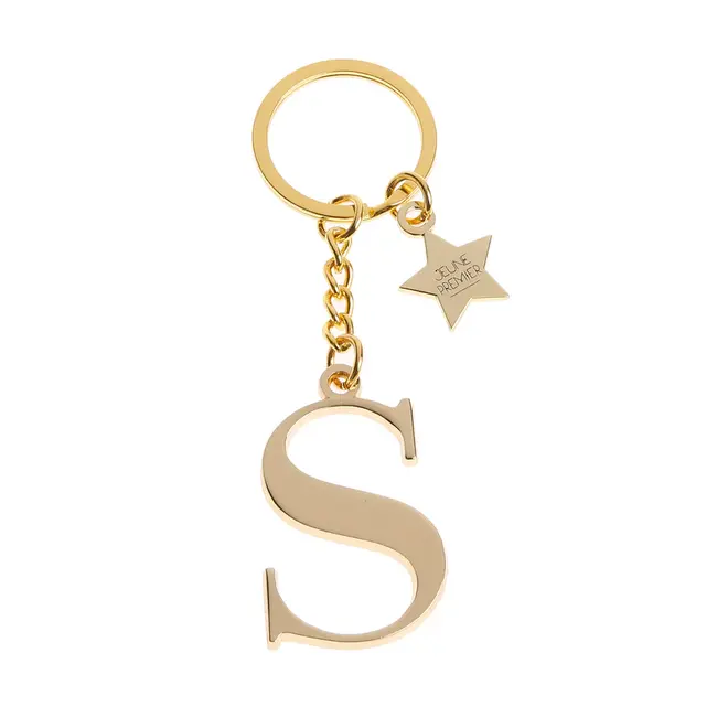 Keychain Letter Gold - S