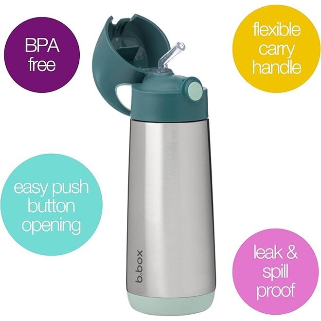 Bbox - Insulated Drink Bottle - 500ml - Emerald Forest