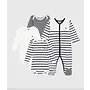 Babies' Pyjamas and 3-Pack of Stripy Bodysuits Gift Pack