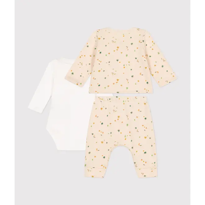 Babies' three-piece outfit made in fleece Spring