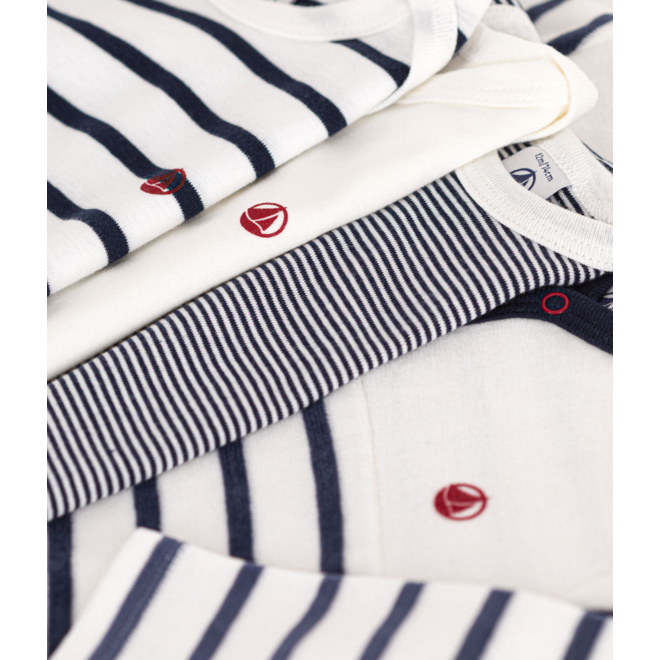 Babies' Pyjamas and 3-Pack of Stripy Bodysuits Gift Pack