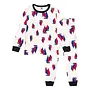 Children's boat print fitted cotton pyjamas