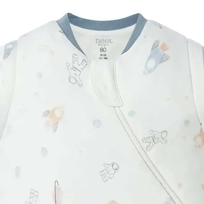 Swaddle Sleep Bag 1.0 TOG Stars White