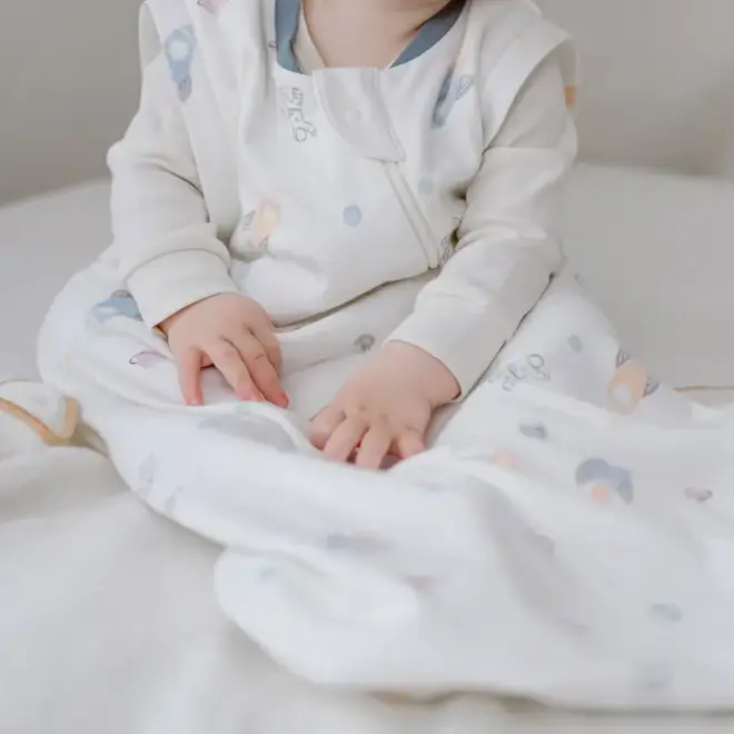 Swaddle Sleep Bag 1.0 TOG Stars White