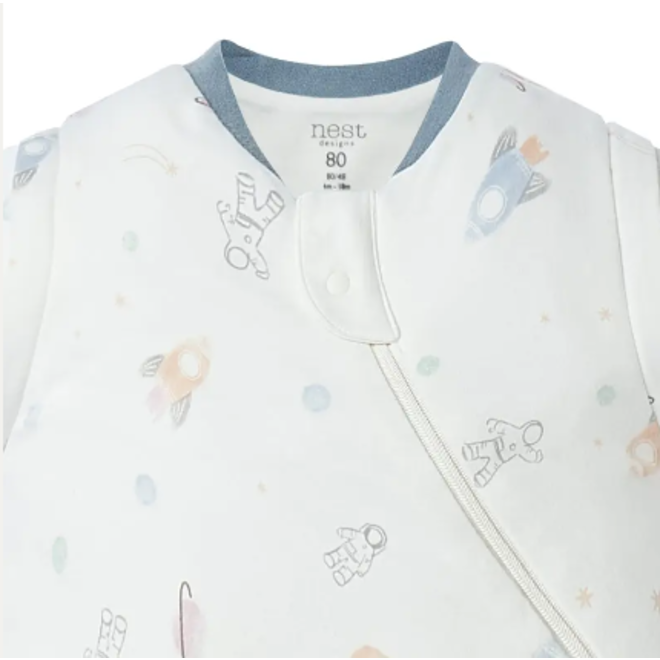 Removable Long Sleeve Sleep Bag -1.0 TOG Up and Away