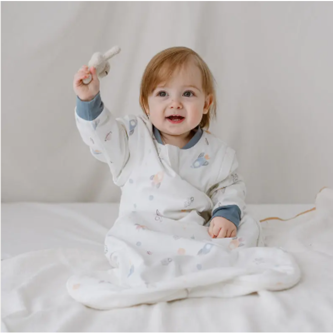 Removable Long Sleeve Sleep Bag -1.0 TOG Up and Away