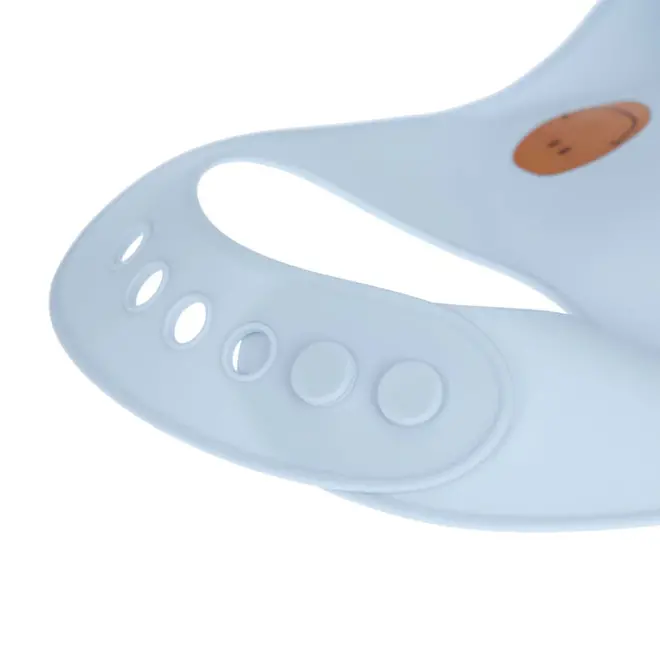 Lassig Happy Rascals Silicone Bib Smile sky blue