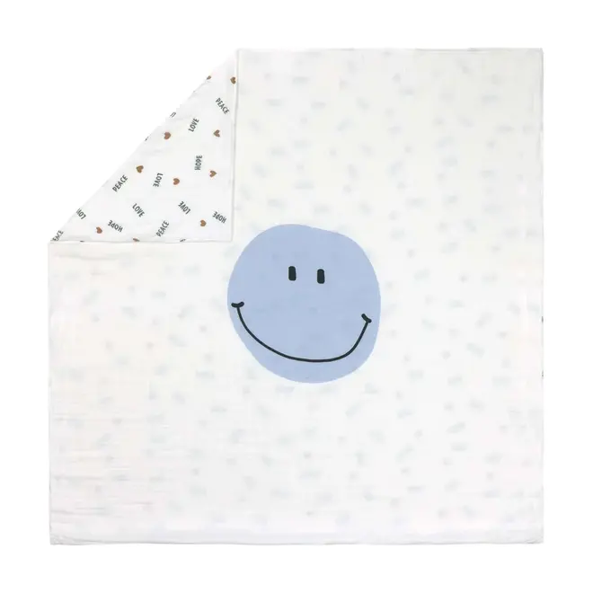 Lassig Heavenly soft Blanket Happy Rascals Smile 100*100cm