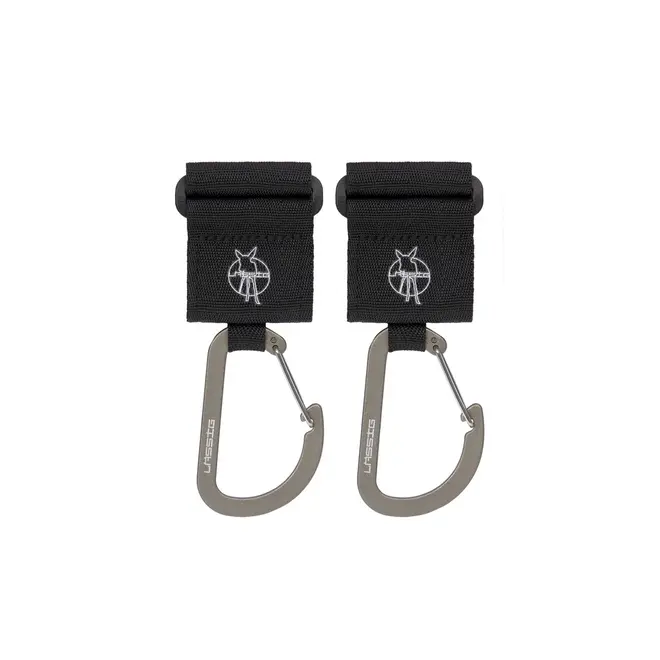 Lassig Stroller Hooks with Carabiner (2 pcs)
