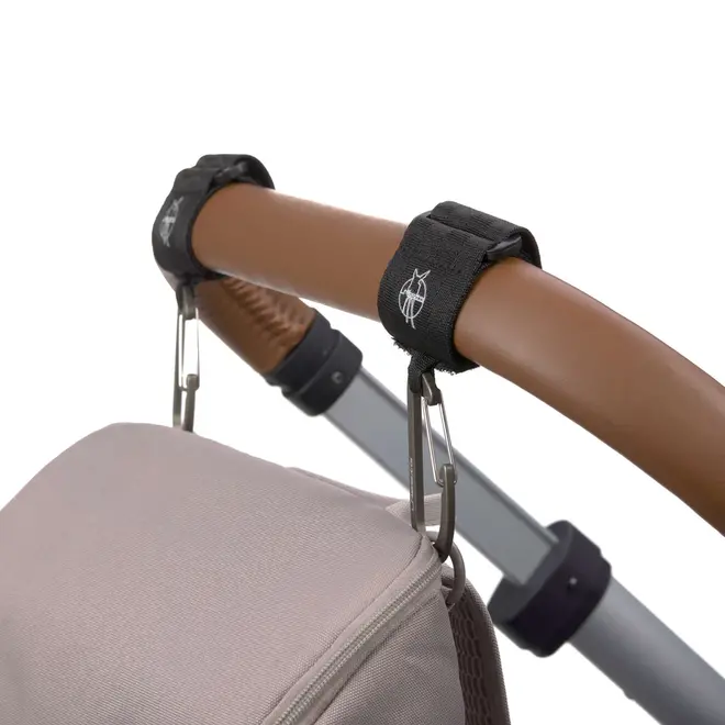 Lassig Stroller Hooks with Carabiner (2 pcs)