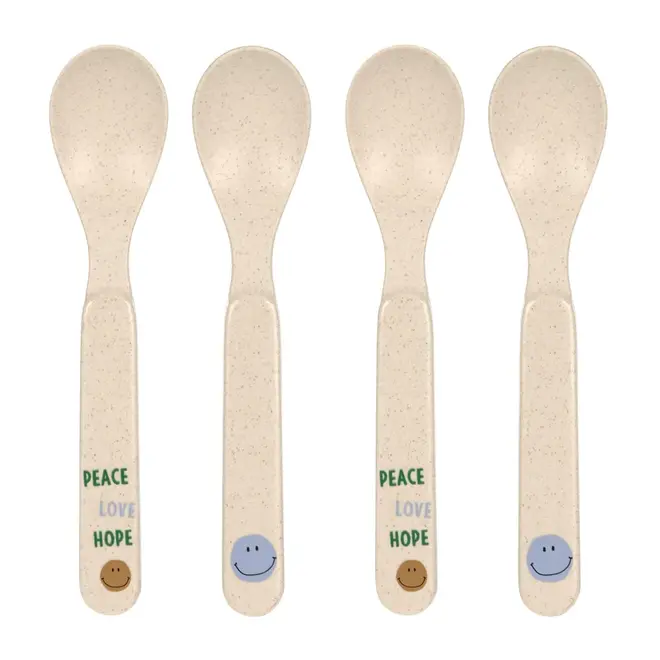Lassig Happy Rascals Spoon Set Smile Sky Blue