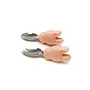 Born to be Wild Learning Spoon/Fork Set - Bunny