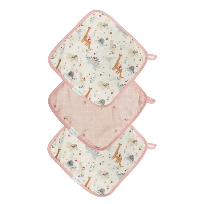 Muslin Washcloth 3- pieces Set - Baby Dinomite