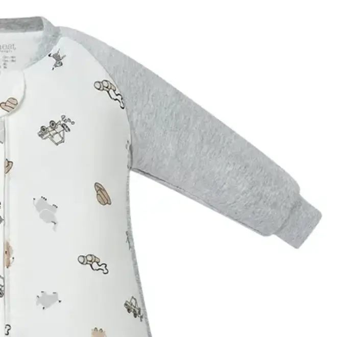 Raglan Long Sleeve Footed Sleep Bag - Safawhee