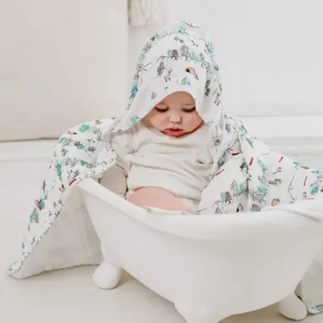 9-Layer Hooded Baby Bath Towel - Happy Trails