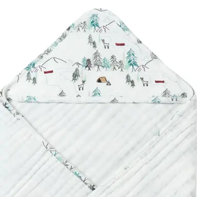 9-Layer Hooded Baby Bath Towel - Happy Trails