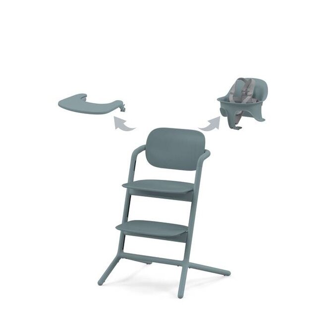 LEMO 3-IN-1 HIGH CHAIR STONE BLUE