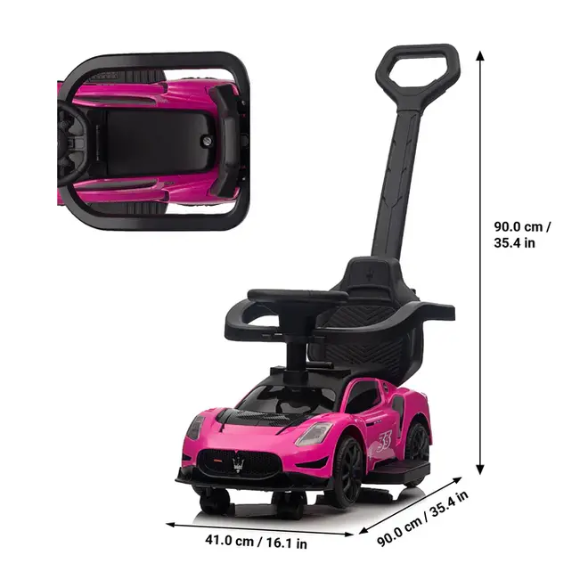 Maserati GT2 Children's Push Car Blue