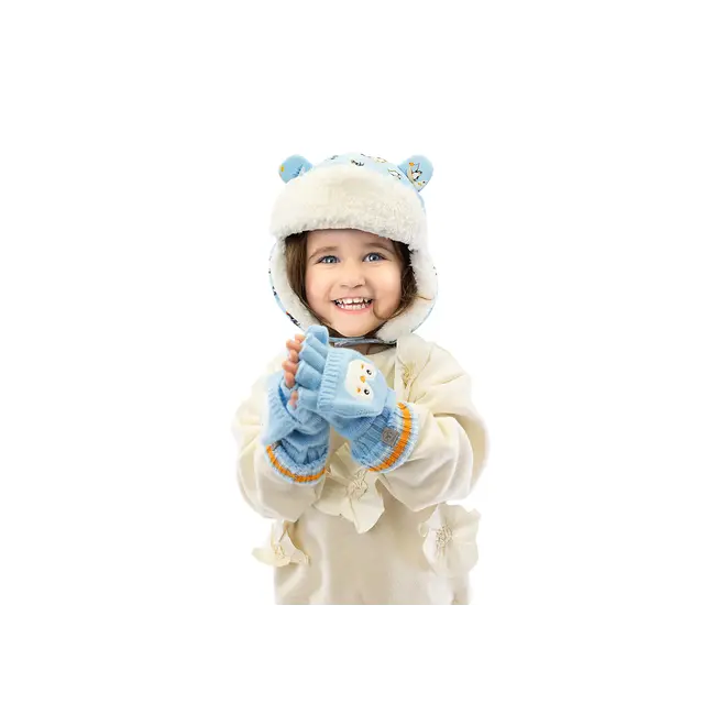 FlapJackKids - Water Rplnt Trapper Hat Fishing Penguin