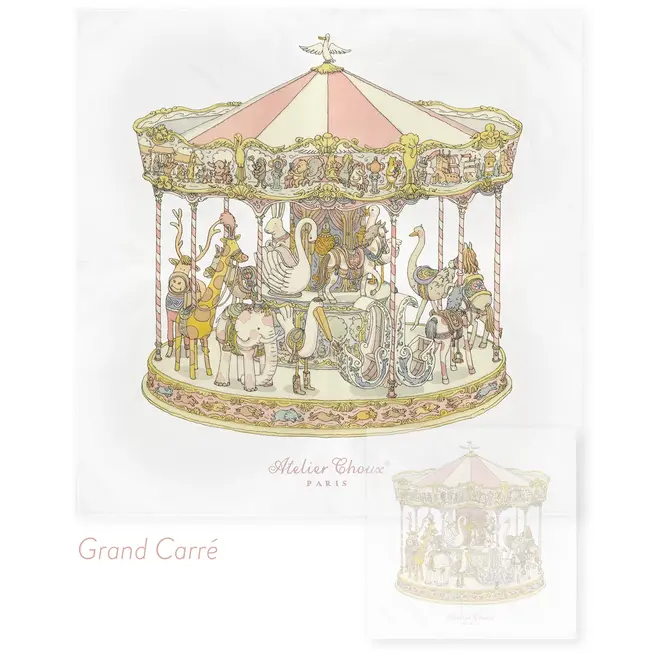 Grand Carré - Carousel Pink (200 x 200 cm)