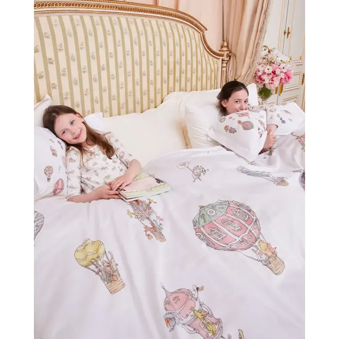 Single Bed Fitted Sheet - Hot Air Balloons