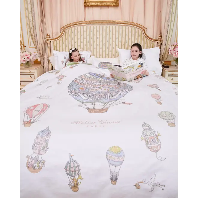 Single Bed Fitted Sheet - Hot Air Balloons