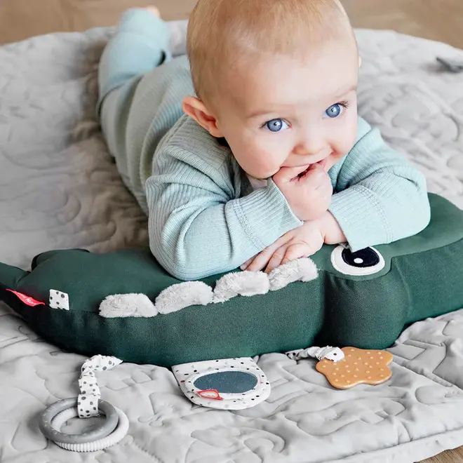 Done by Deer - Tummy Time Activity toy Croco Green