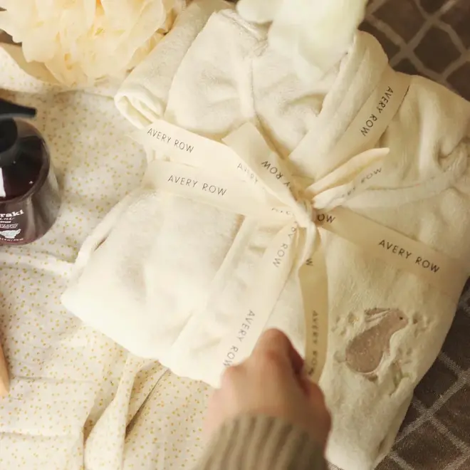 Avery Row - Towelling Robe - Bunny