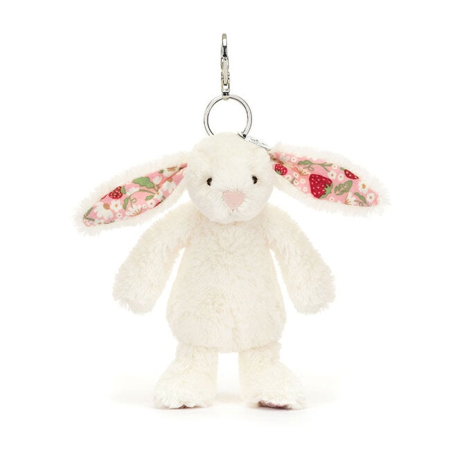 Blossom Cream Bunny 'Berry'Bag Charm