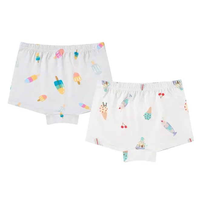 Girls Boy Short Underwear (Bamboo, 2 Pack) - Sweet Treats