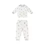 Two-Piece Long Sleeve PJ Set (Bamboo Jersey) - Ice Cream Summer