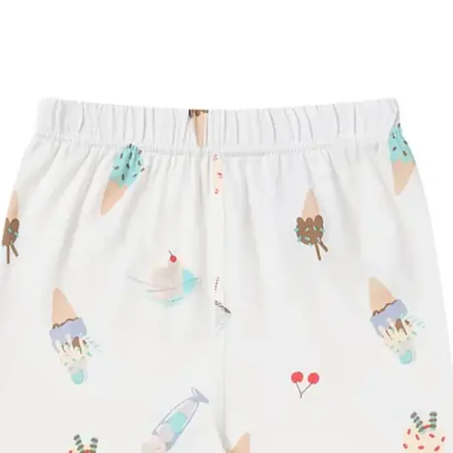 Two-Piece Long Sleeve PJ Set (Bamboo Jersey) - Ice Cream Summer