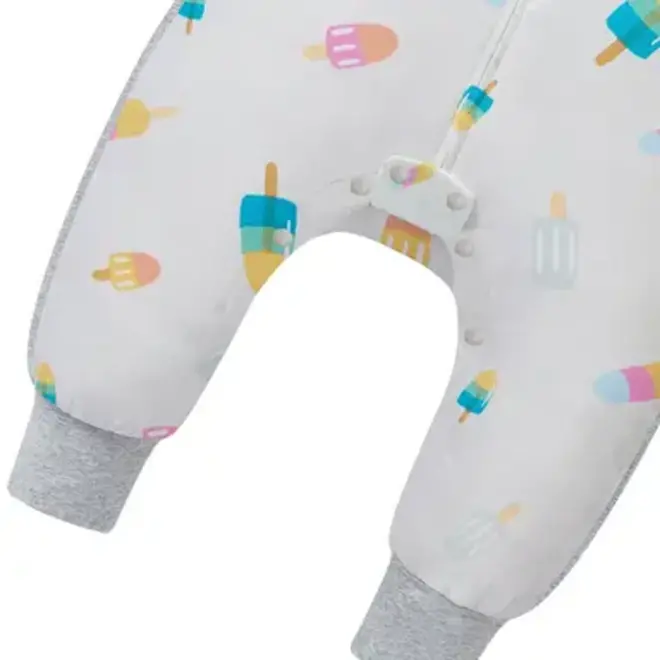 Long Sleeve Footed Sleep Bag 1.0 TOG (Bamboo) - Summer Pop